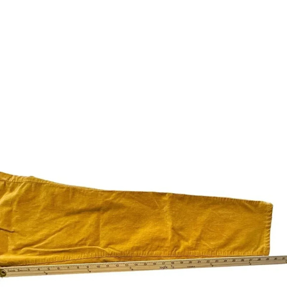 Talbots Corduroy Straight Leg Pants Women’s Size 10 okra Color Cord Stretch - Picture 10 of 13